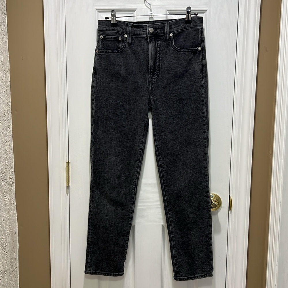 Madewell Perfect Vintage Jean in Lunar Wash (black) - Size 26 - Picture 3 of 11